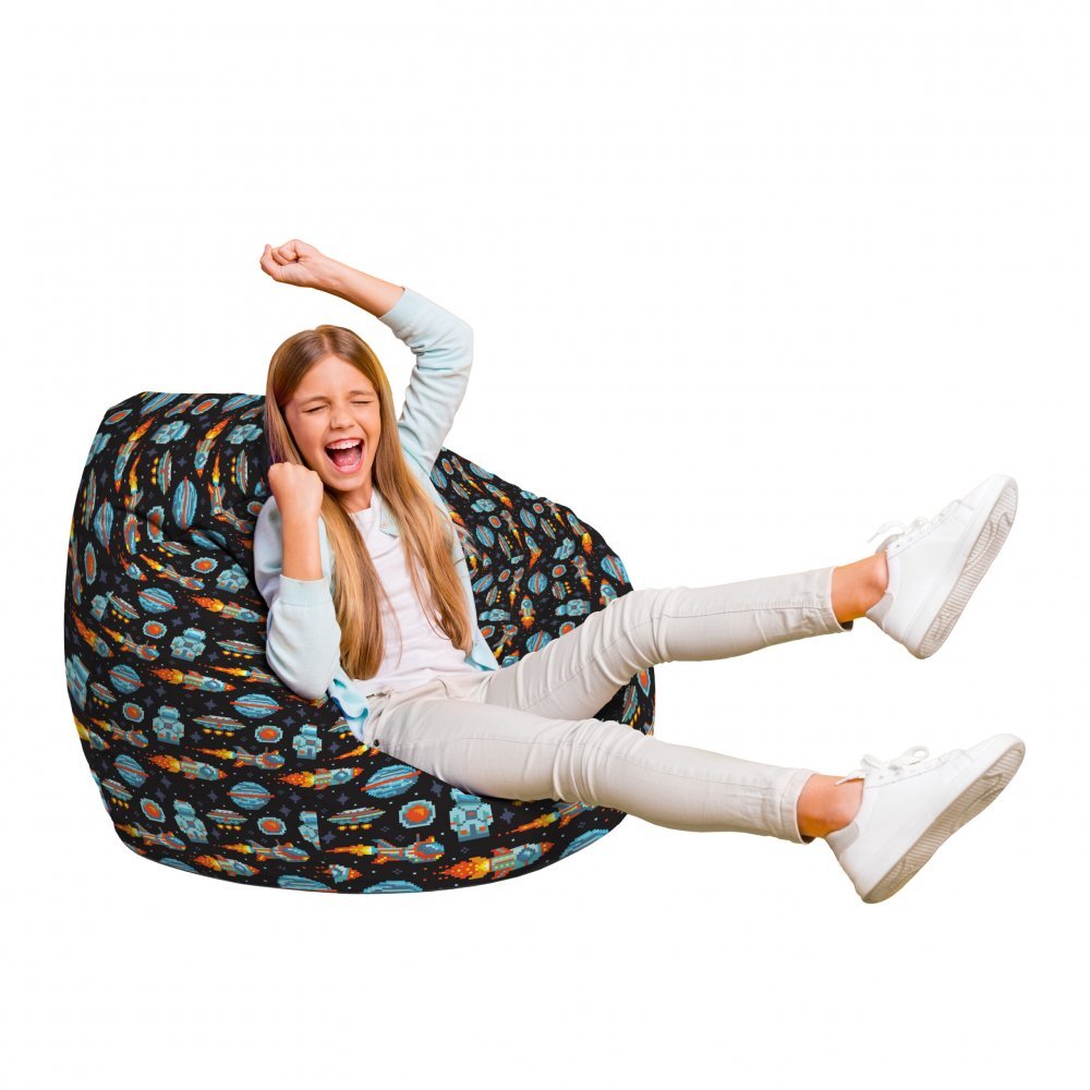 Updeco Fotoliu Puf Bean Bag tip Para L game space retro