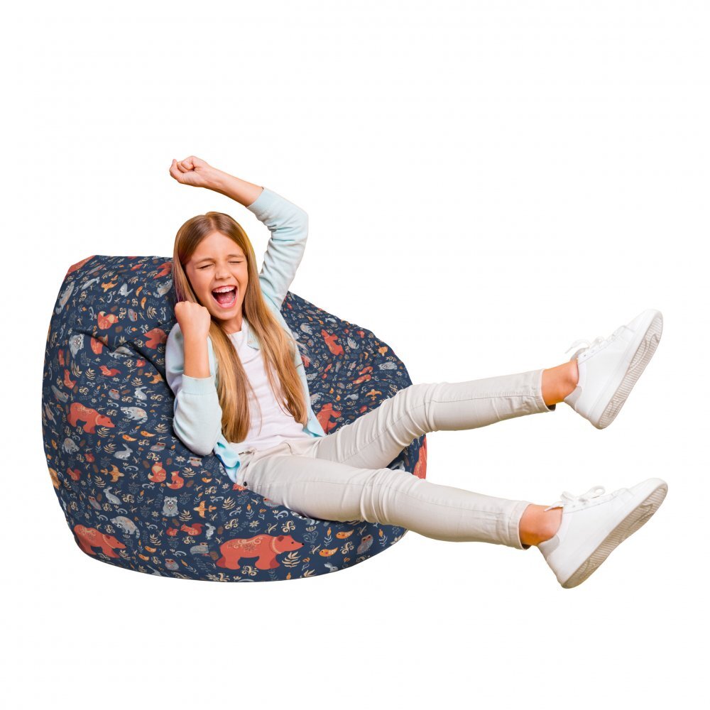 Updeco Fotoliu Puf Bean Bag tip Para L prietenii padurii