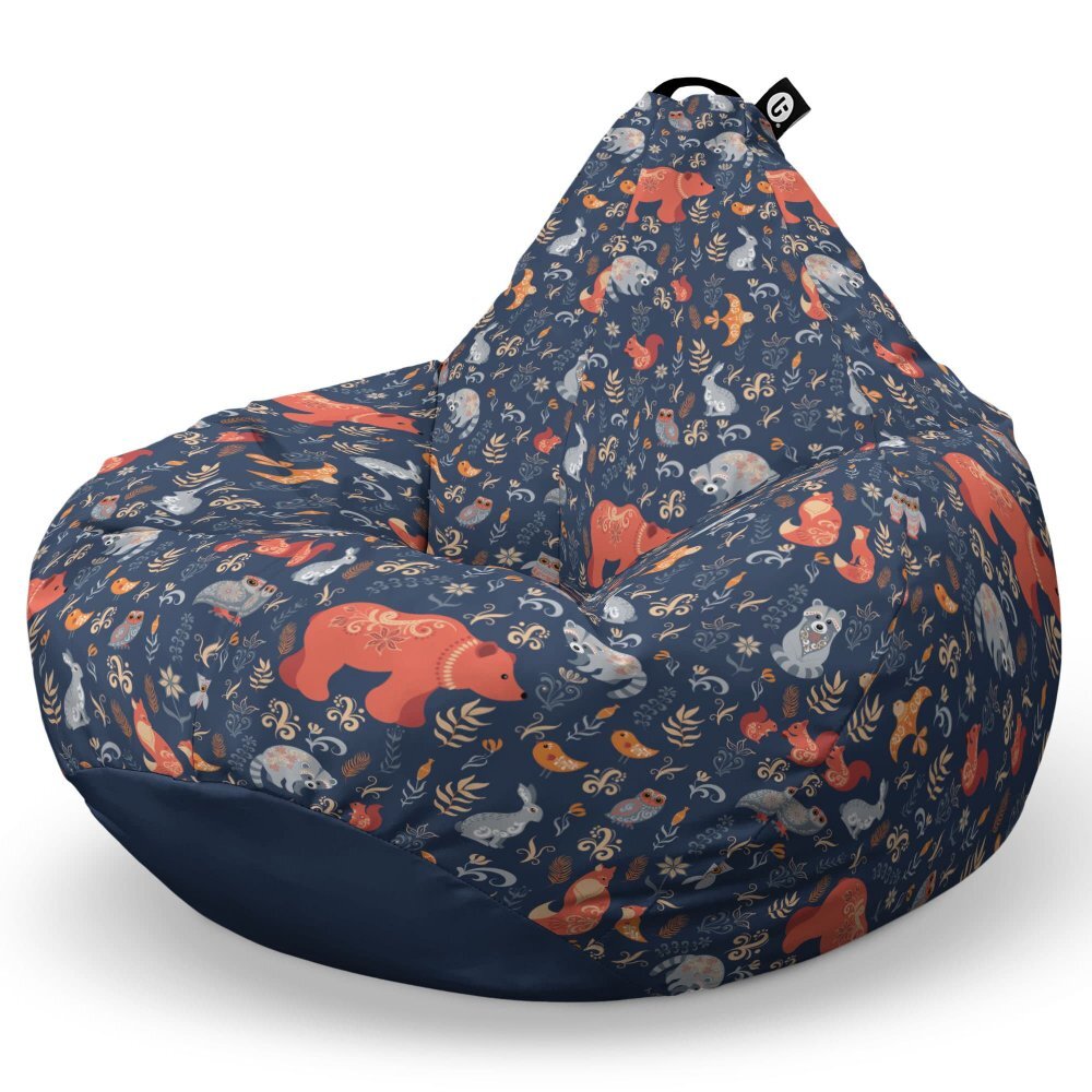 Updeco Fotoliu Puf Bean Bag tip Para L prietenii padurii