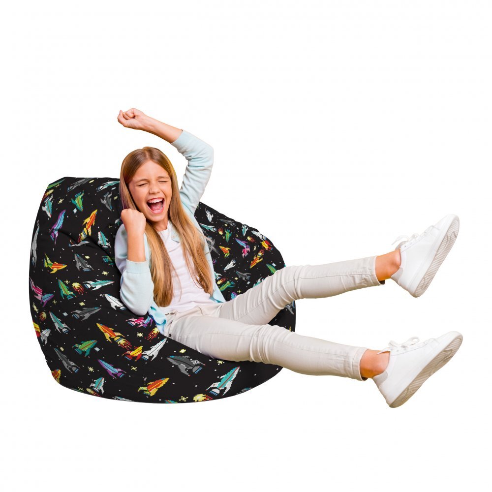 Updeco Fotoliu Puf Bean Bag tip Para L retro space ships