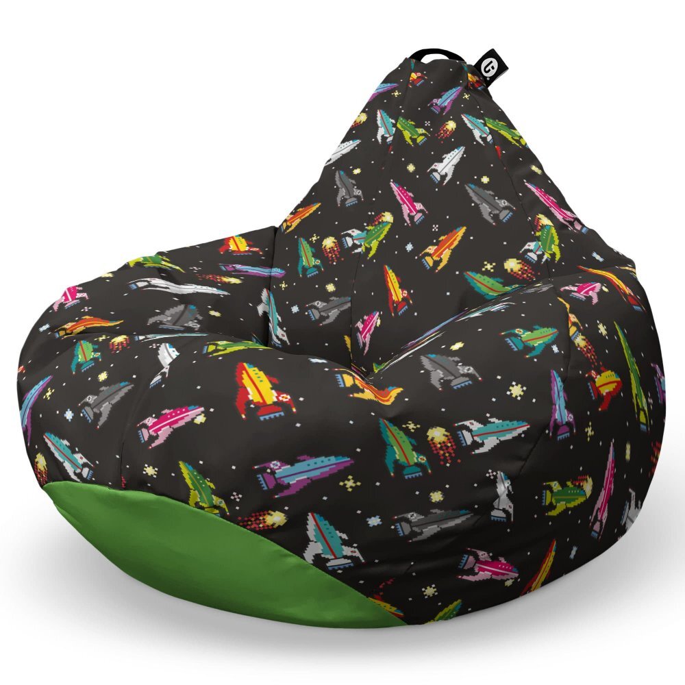 Updeco Fotoliu Puf Bean Bag tip Para L retro space ships