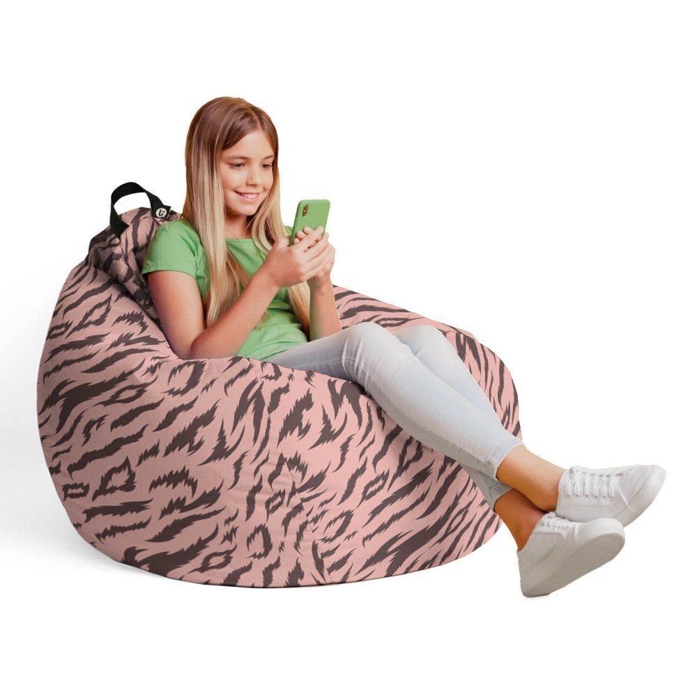 Updeco Fotoliu puf Bean Bag tip para L tigre soft pink