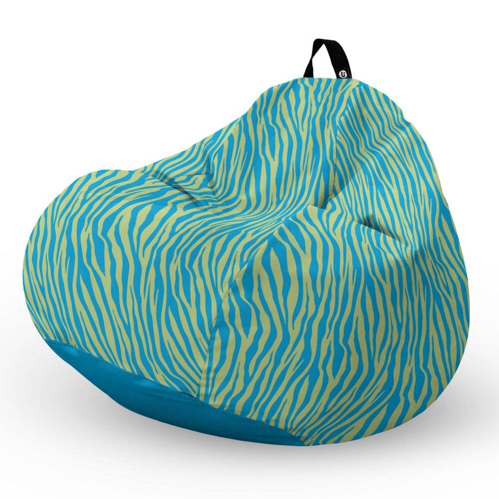 Updeco Fotoliu puf Bean Bag tip para L zebra green