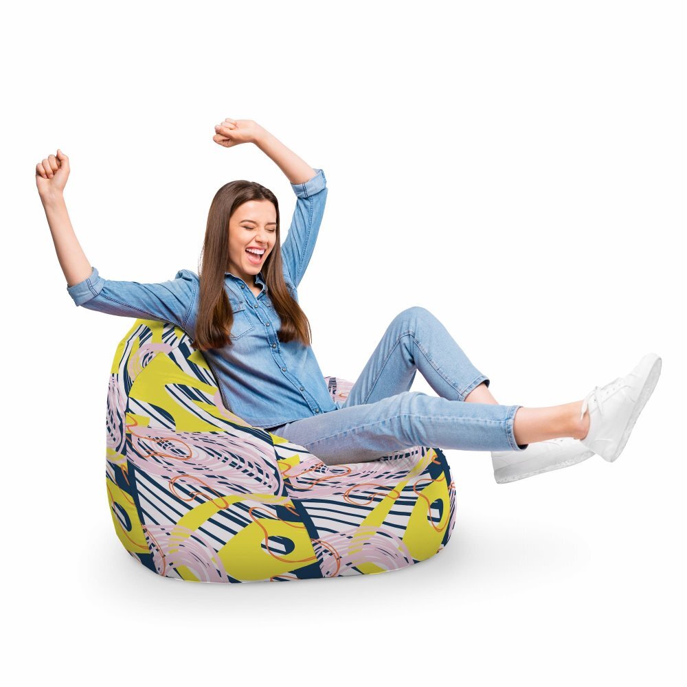 Updeco Fotoliu Puf Bean Bag tip Para XL Abstract Spiral