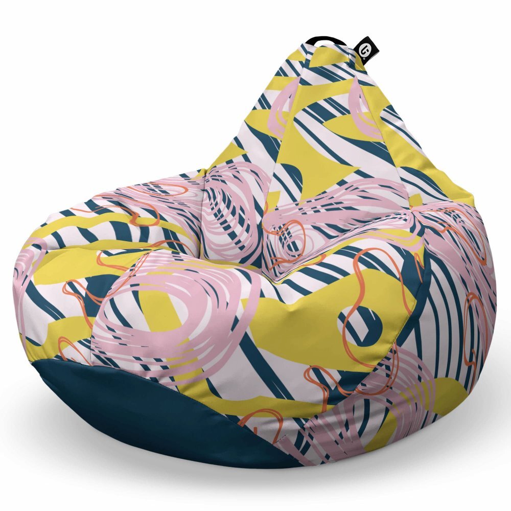 Updeco Fotoliu Puf Bean Bag tip Para XL Abstract Spiral