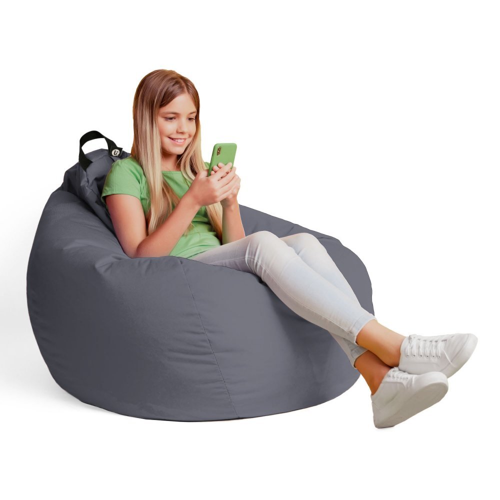 Updeco Fotoliu Puf Bean Bag tip Para XL Chroma Dark Grey