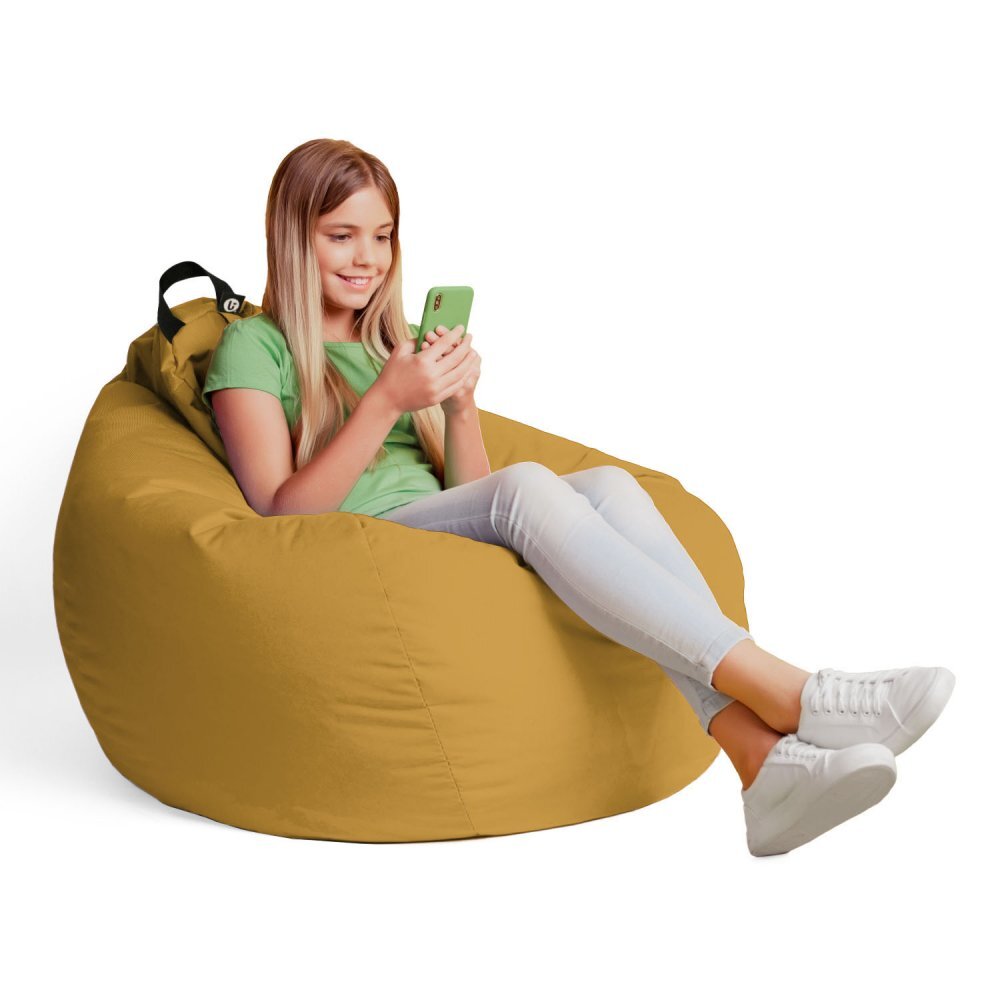 Updeco Fotoliu Puf Bean Bag tip Para XL Chroma Golden Yellow