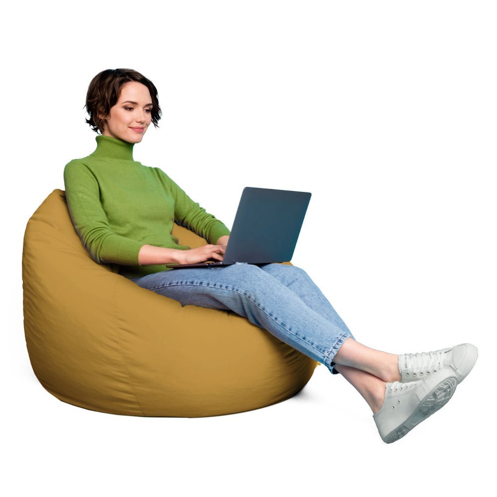 Updeco Fotoliu Puf Bean Bag tip Para XL Chroma Golden Yellow