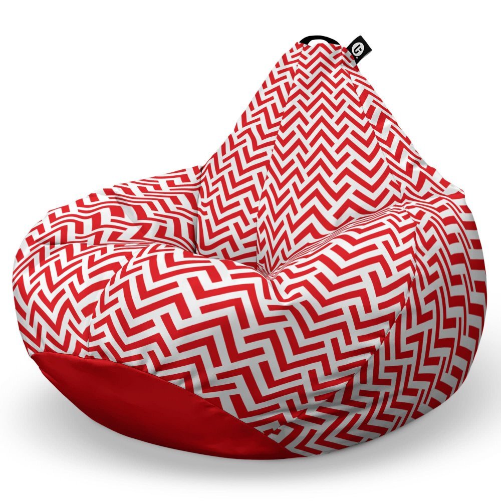 Updeco Fotoliu Puf Bean Bag tip Para XL model rosu si alb