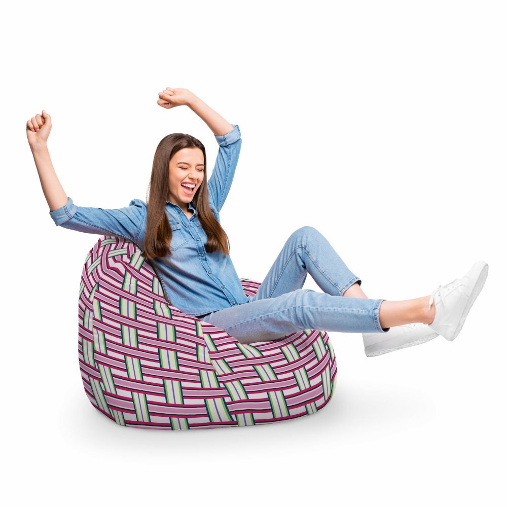 Updeco Fotoliu Puf Bean Bag tip Para XL Raspberry And Kiwi