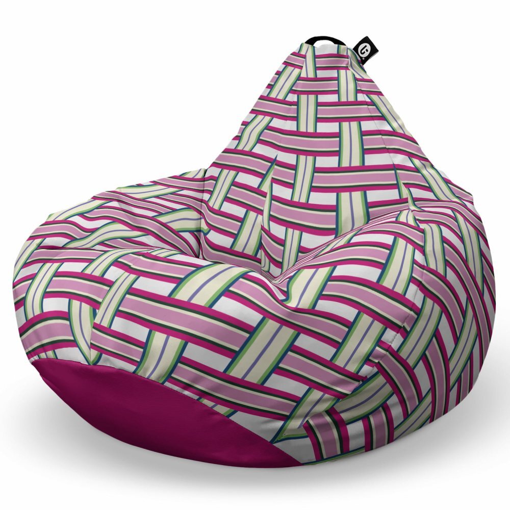 Updeco Fotoliu Puf Bean Bag tip Para XL Raspberry And Kiwi