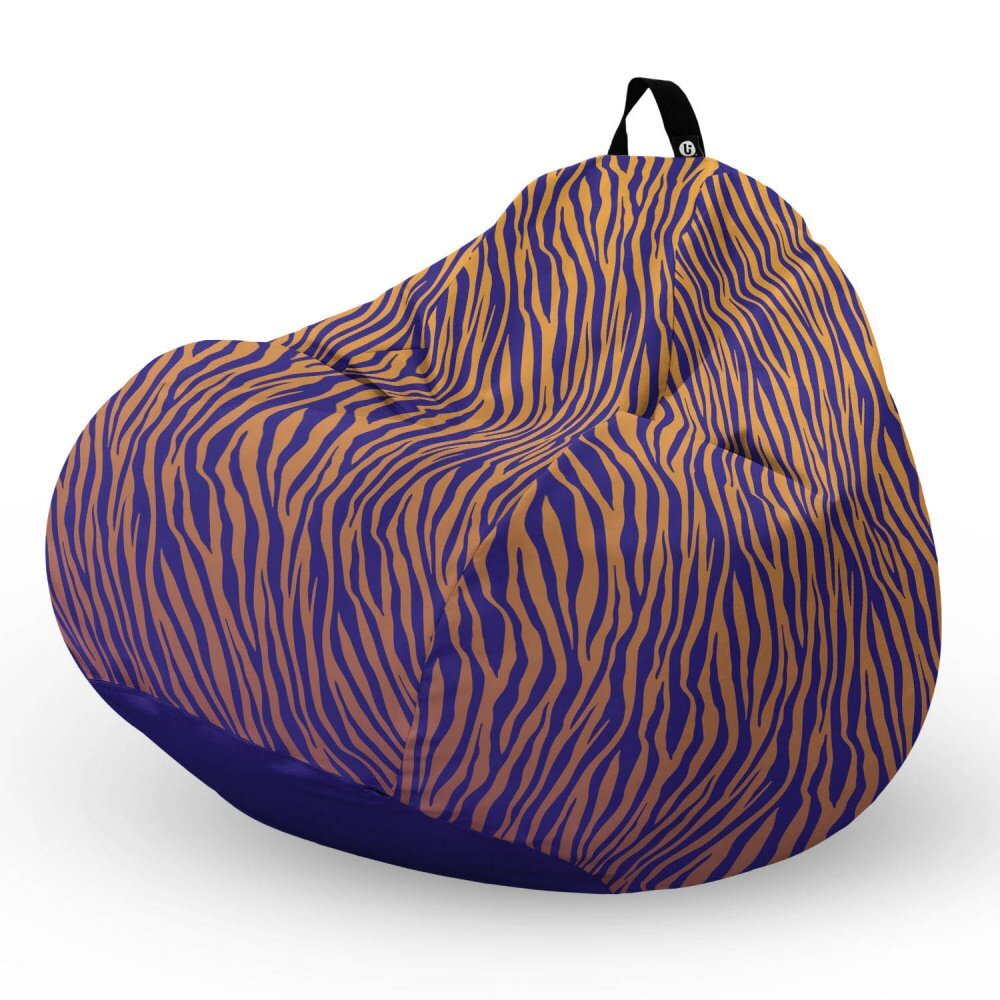 Updeco Fotoliu puf Bean Bag tip para XL zebra gradient dark
