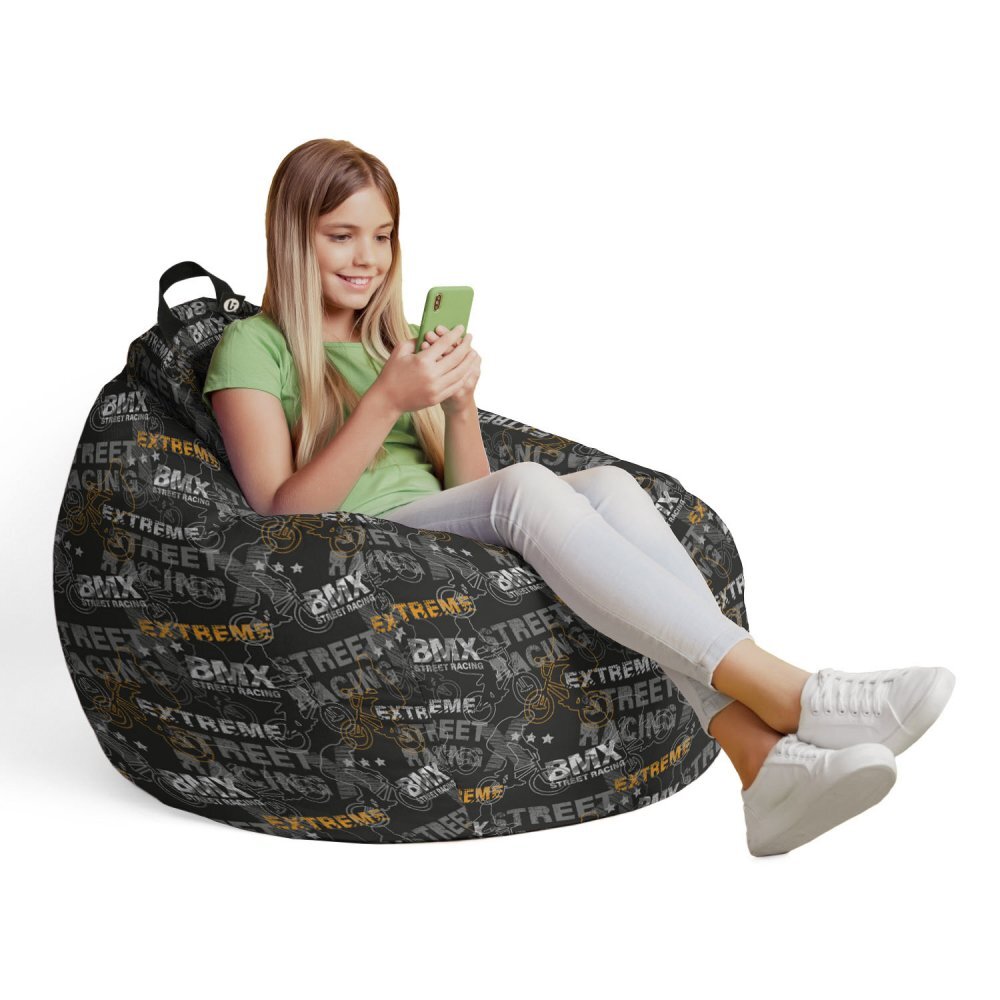 Updeco Husa fotoliu Puf Bean Bag tip Para L fara umplutura bmx