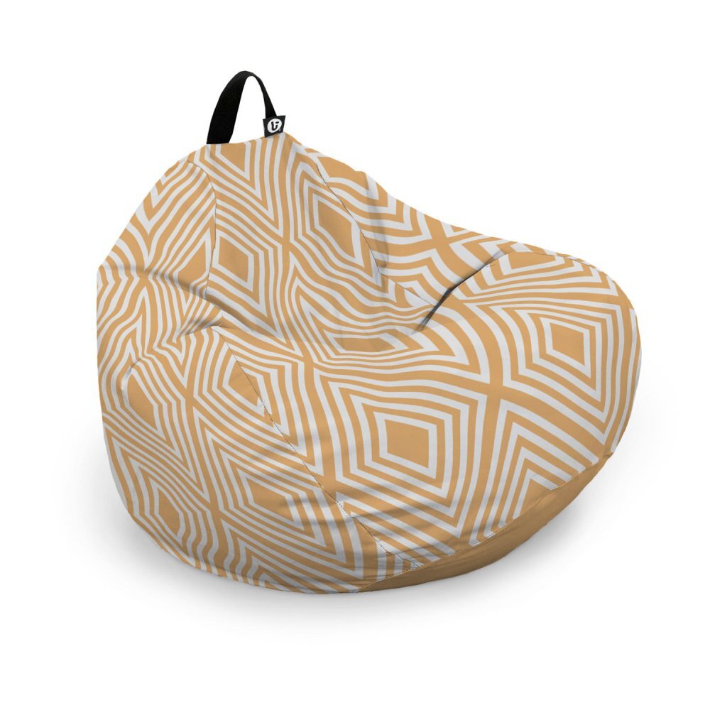 Updeco Husa fotoliu Puf Bean Bag tip Para L fara umplutura diamond orange