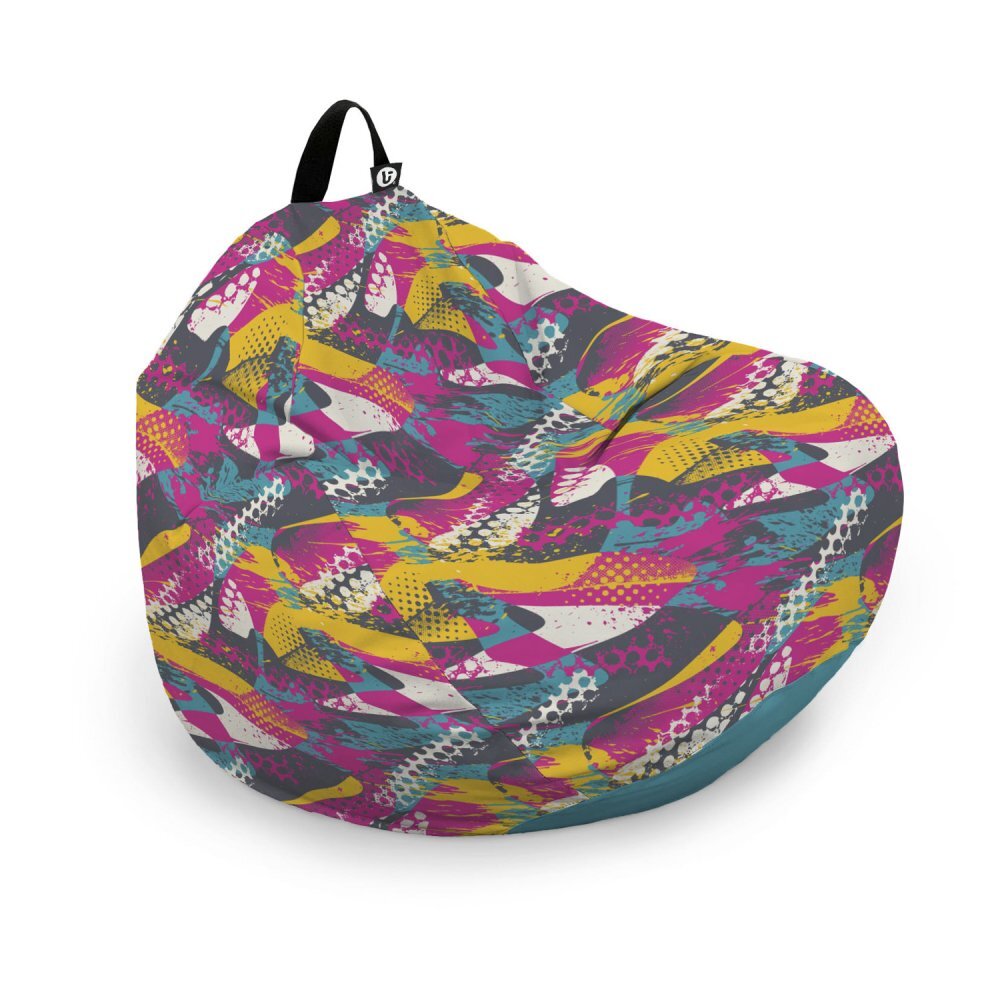 Updeco Husa fotoliu Puf Bean Bag tip Para L fara umplutura graffiti abstract grunge