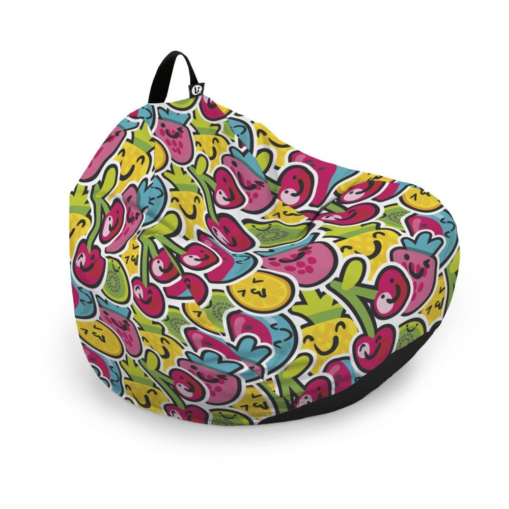 Updeco Husa fotoliu Puf Bean Bag tip Para L fara umplutura kawaii fruits