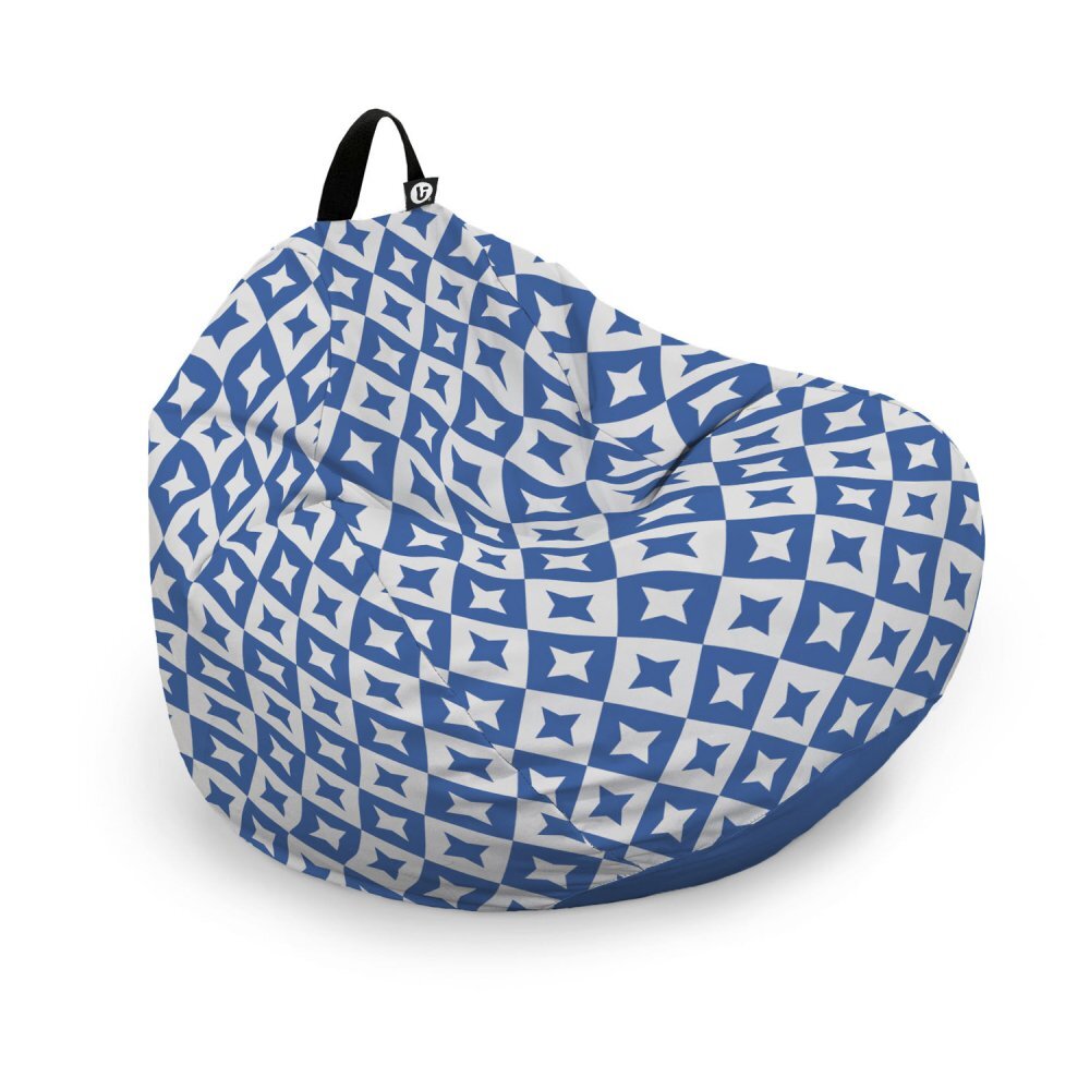 Updeco Husa fotoliu Puf Bean Bag tip Para L fara umplutura oriental stars blue