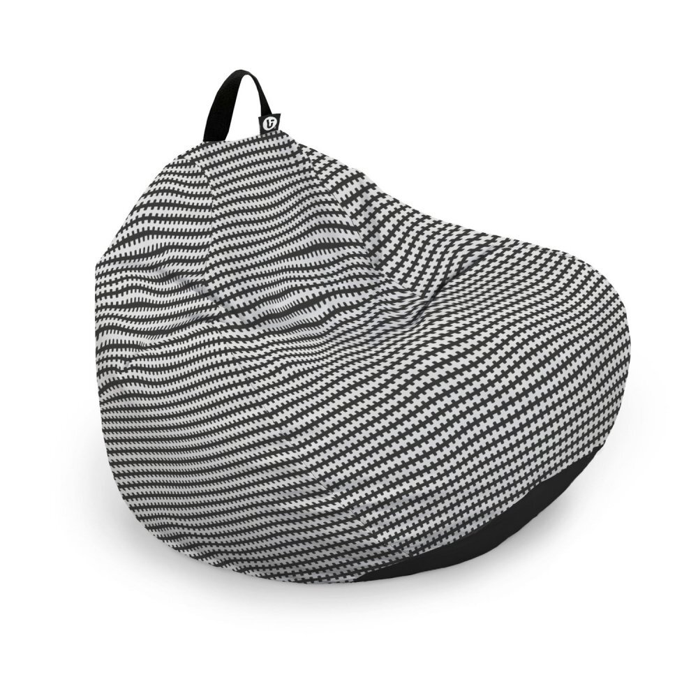 Updeco Husa fotoliu Puf Bean Bag tip Para L fara umplutura scandinavian black