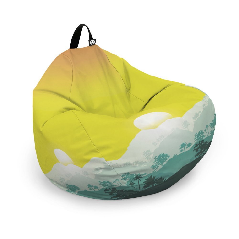 Updeco Husa fotoliu Puf Bean Bag tip Para L fara umplutura tropical