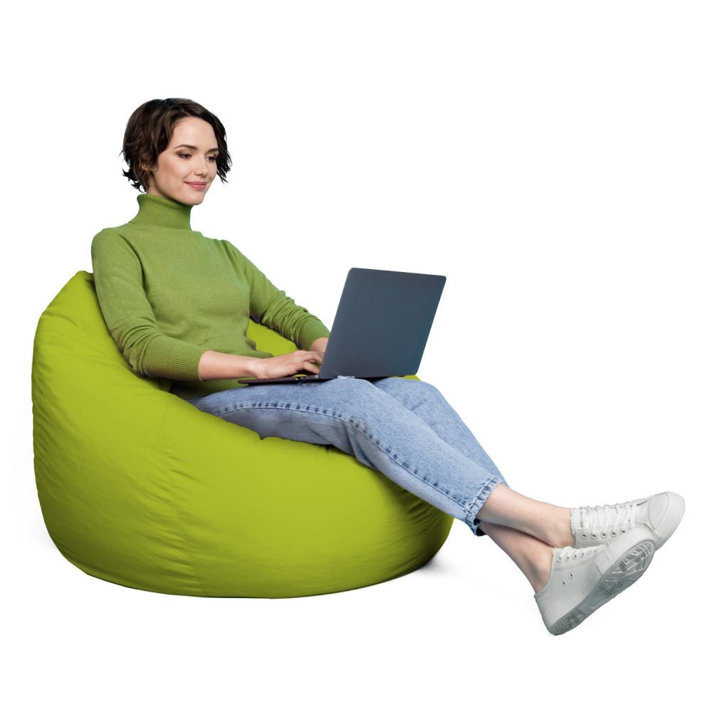 Updeco Husa fotoliu Puf Bean Bag tip Para XL Chroma fara umplutura green