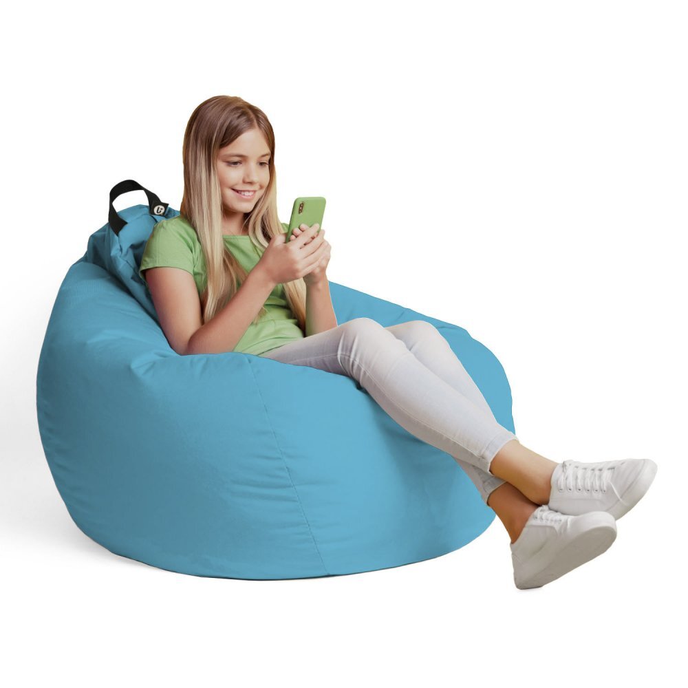 Updeco Husa fotoliu Puf Bean Bag tip Para XL Chroma fara umplutura turquoise