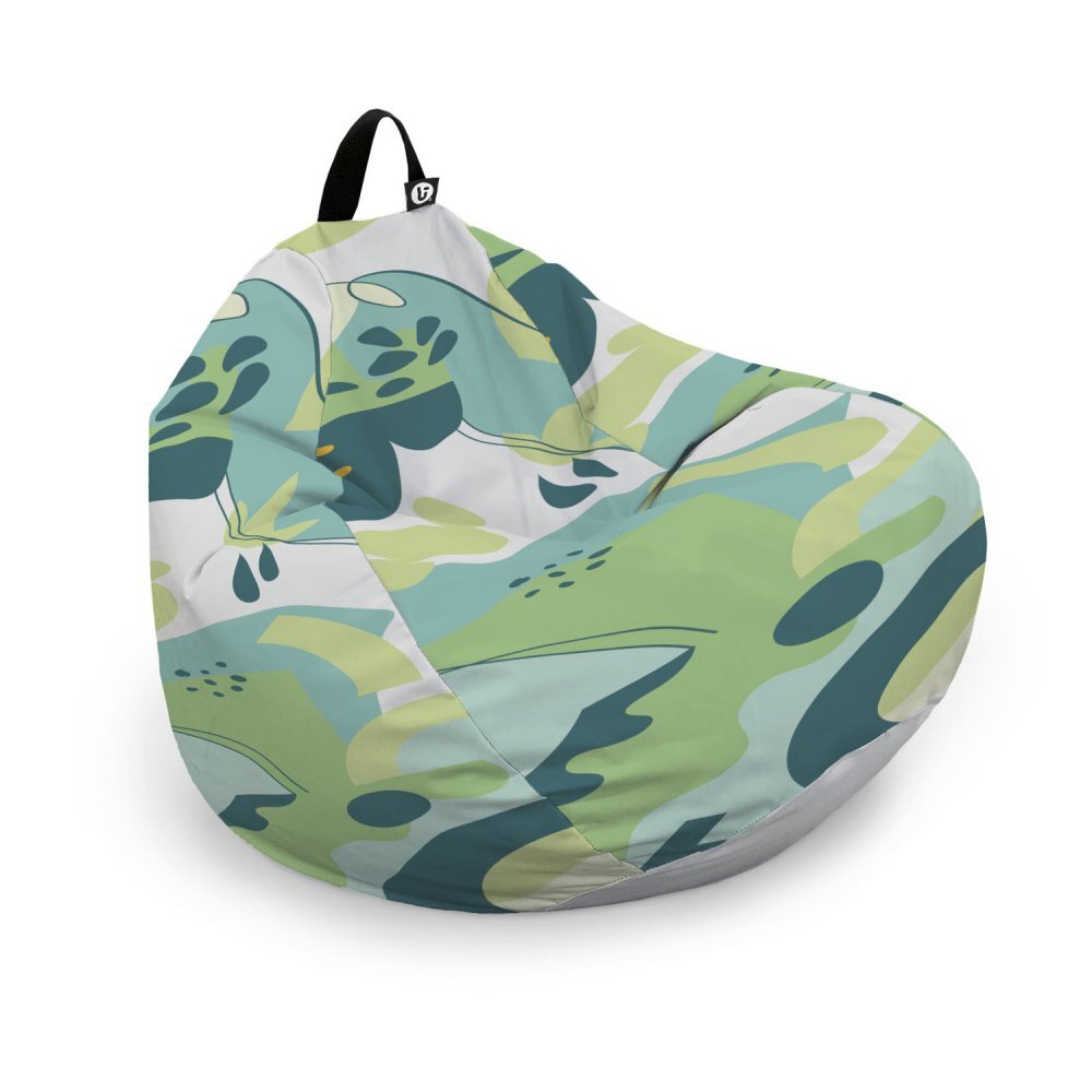 Updeco Husa fotoliu Puf Bean Bag tip Para XL fara umplutura Abstract Jungle Periglacial