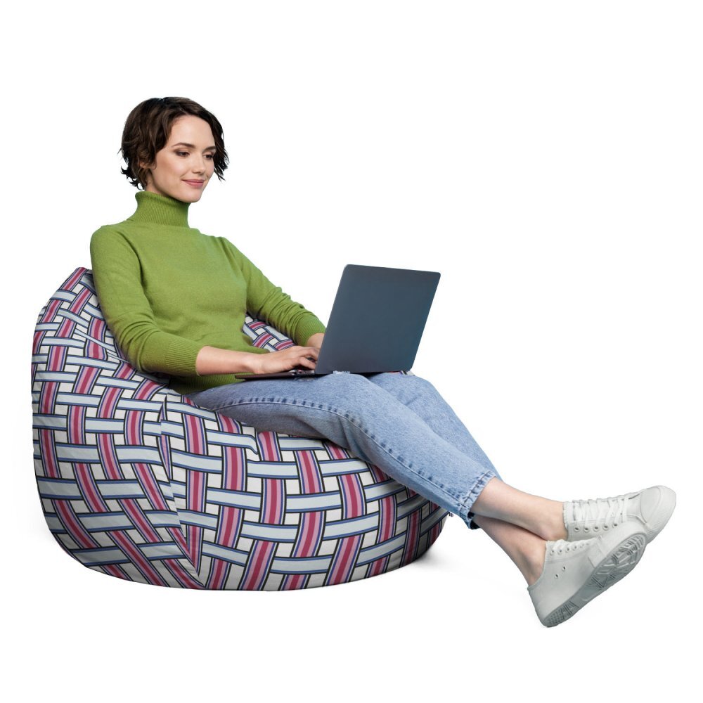 Updeco Husa fotoliu Puf Bean Bag tip Para XL fara umplutura paloma