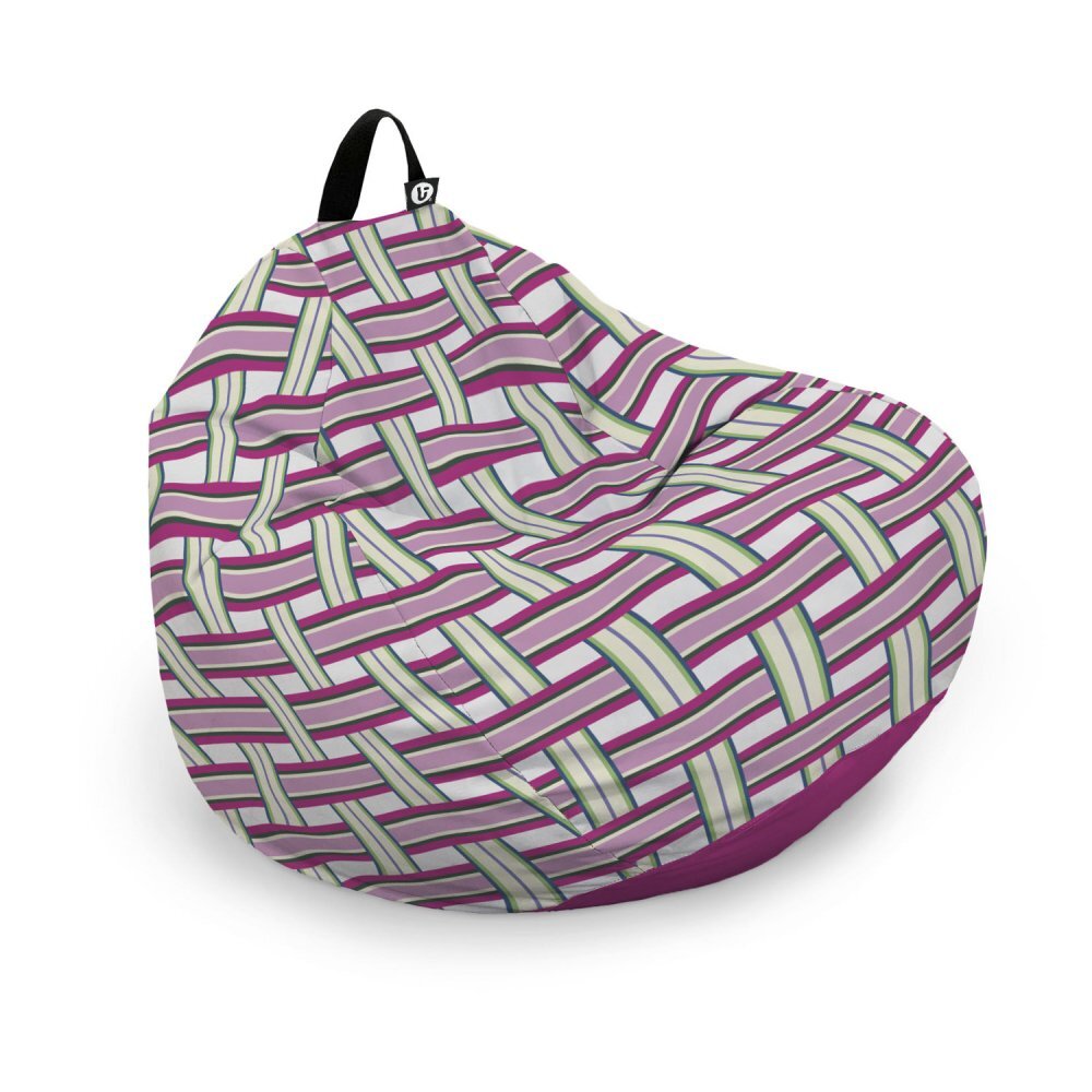 Updeco Husa fotoliu Puf Bean Bag tip Para XL fara umplutura raspberry and kiwi