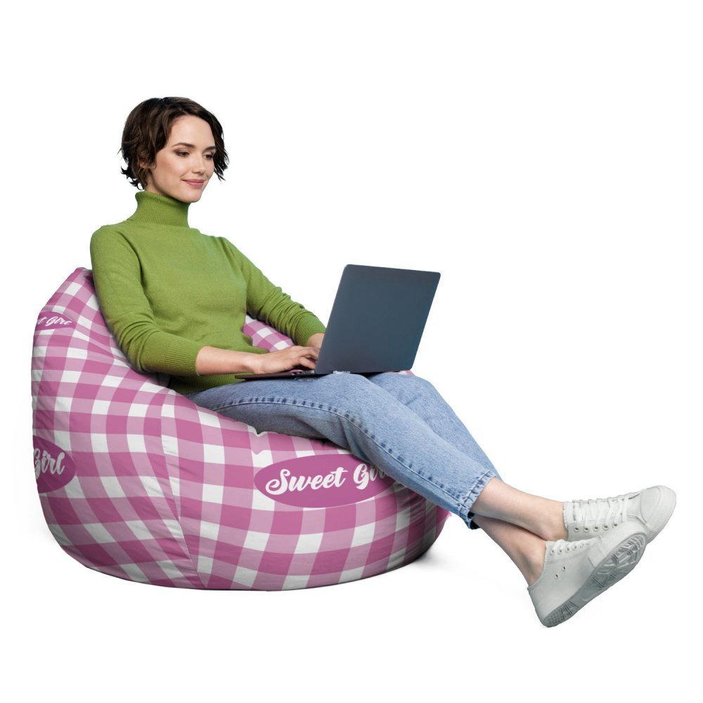 Updeco Husa fotoliu Puf Bean Bag tip Para XL fara umplutura sweet girl