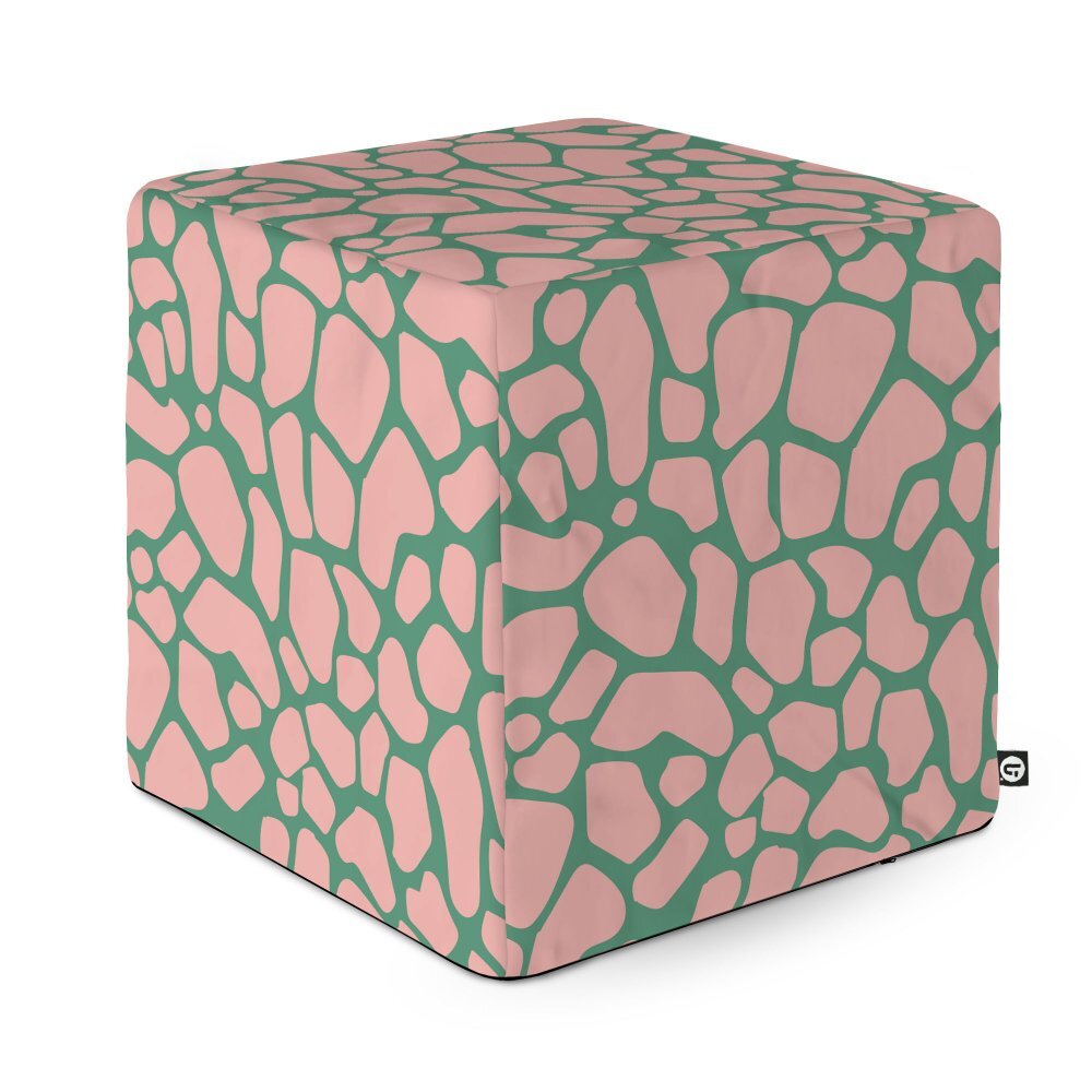 Updeco Taburet cub L Giraffe dusty pink