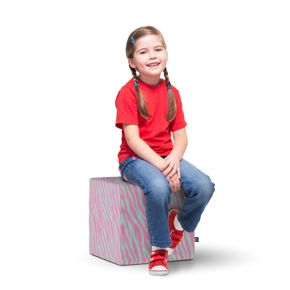 Updeco Taburet Cub L Zebra blue