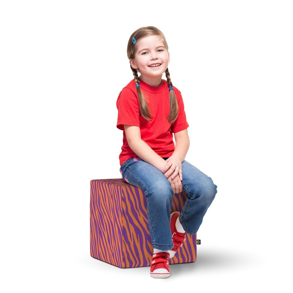 Updeco Taburet cub L Zebra purple