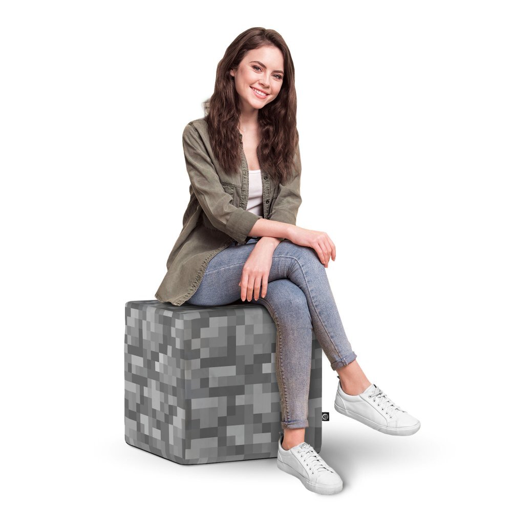 Updeco Taburet cub XL Minecraft Piatra