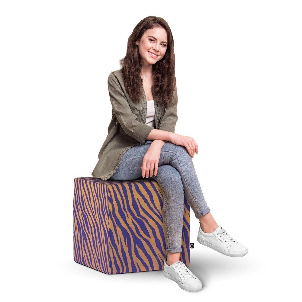 Updeco Taburet Cub XL Zebra gradient drak