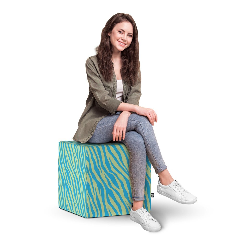 Updeco Taburet cub XL Zebra green