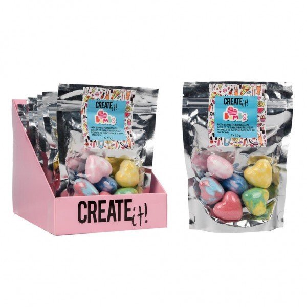 Van Der Meulen Set 7 bombe baie Create It in forma de inima