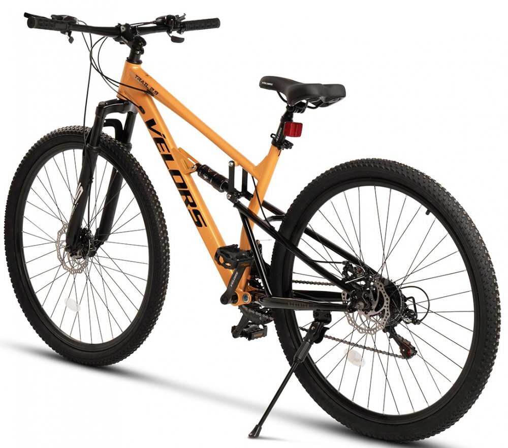 VELORS Bicicleta MTB-Full Suspension Trail 2.9 V29271D PortocaliuNegru roti 29 inch greutate suportata 120 kg inaltime utilizator 170-185 cm