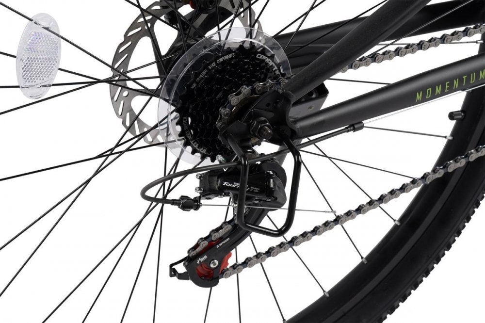 VELORS Bicicleta MTB-Full Suspension Trail V24271D VerdeNegru 24 inch echipare Shimano 21 viteze manete secventiale frane disc mecanice