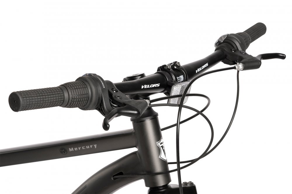 VELORS Bicicleta MTB Mercury V26301G GriNegru Schimbator spate Carpat Roti 26 Inch Manete Schimbator Rotative 21 viteze Frane Mecanice Disc fataspate