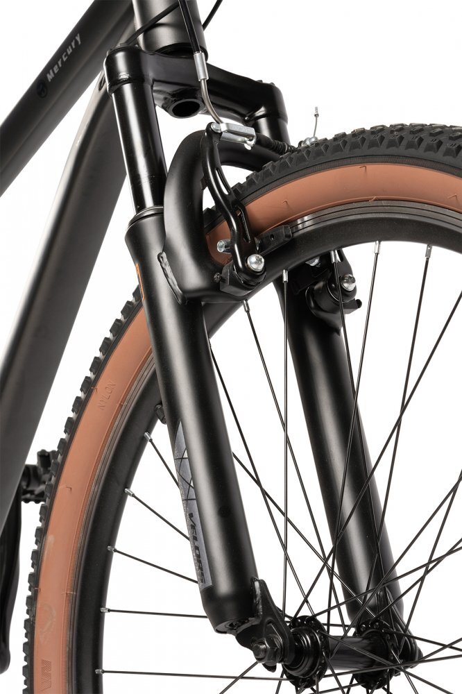 VELORS Bicicleta MTB Mercury V26301G GriNegru Schimbator spate Carpat Roti 26 Inch Manete Schimbator Rotative 21 viteze Frane Mecanice Disc fataspate