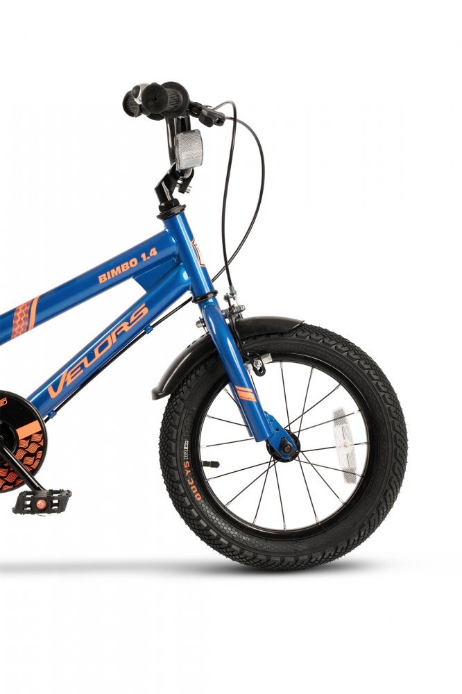 VELORS Bicicleta pentru copii V1407B AlbastruPortocaliu 14 inch cu roti ajutatoare