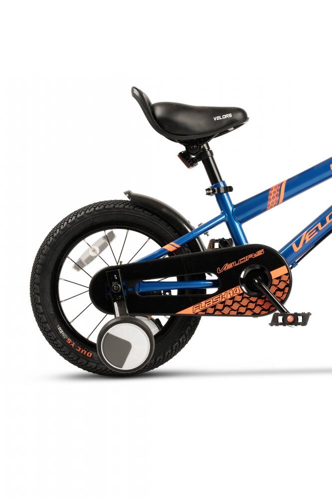 VELORS Bicicleta pentru copii V1407B AlbastruPortocaliu 14 inch cu roti ajutatoare