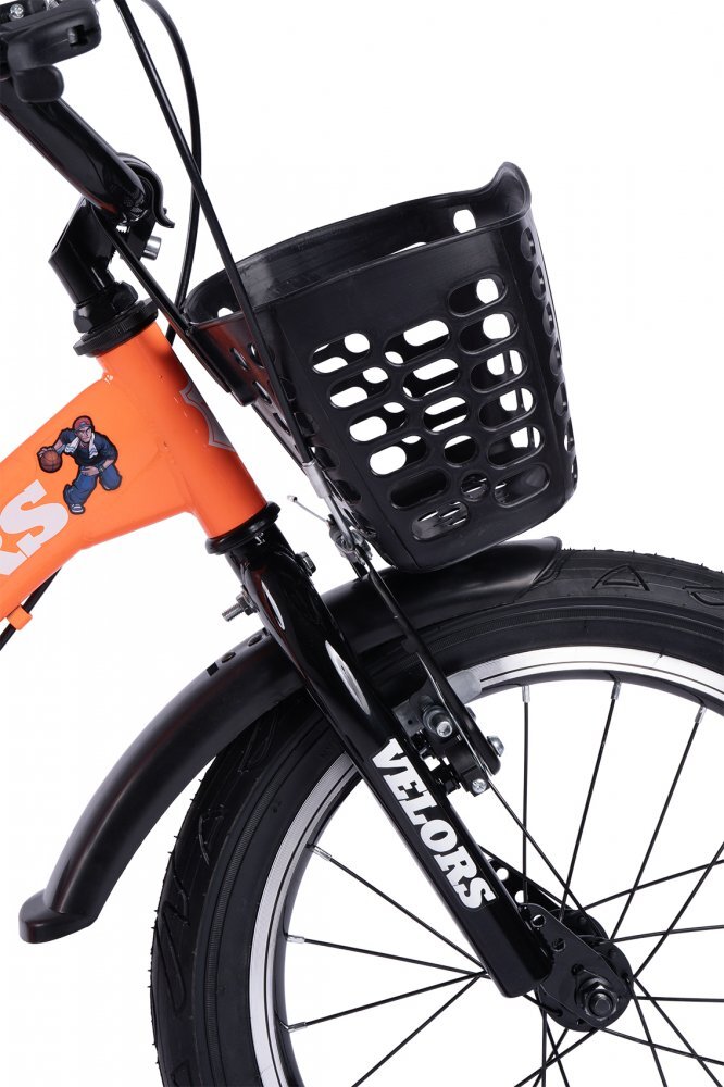 VELORS Bicicleta pentru copii V1601A Portocaliu roti 16 inch 4-6 ani 16 viteze inaltime utilizator 100-115 cm greutate suportata 60 kg