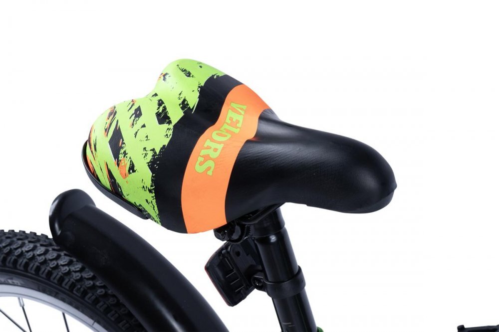 VELORS Bicicleta pentru copii V1601A Verde roti 16 inch varsta 4-6 ani 16 viteze inaltime utilizator 100-115 cm greutate suportata 60 kg