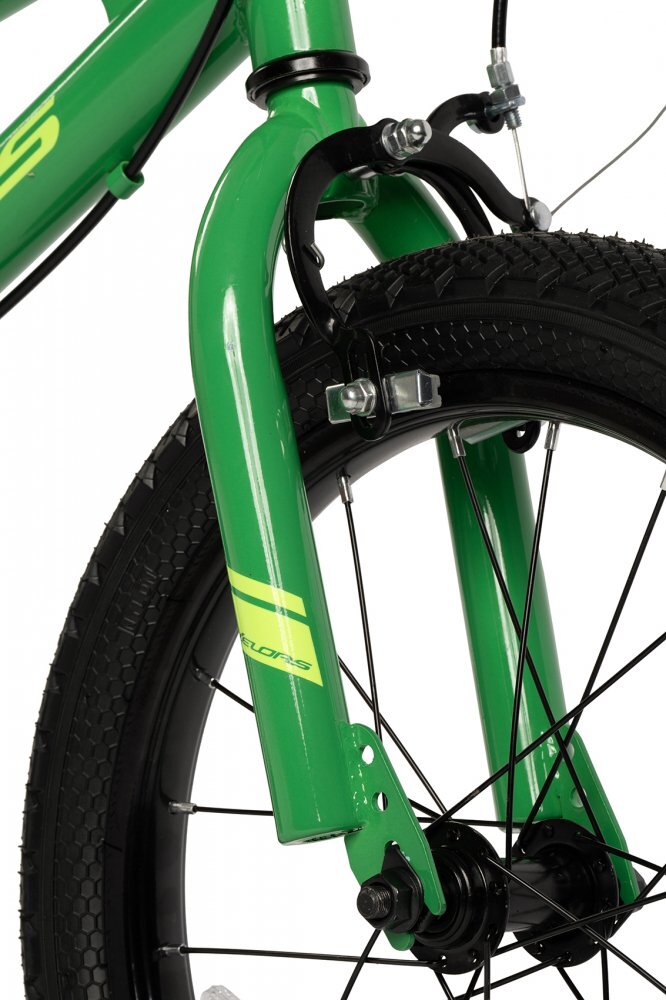 VELORS Bicicleta pentru copii V1603B VerdeNegru roti 16 inch inaltime utilizator 100-115 cm greutate suportata 60 kg