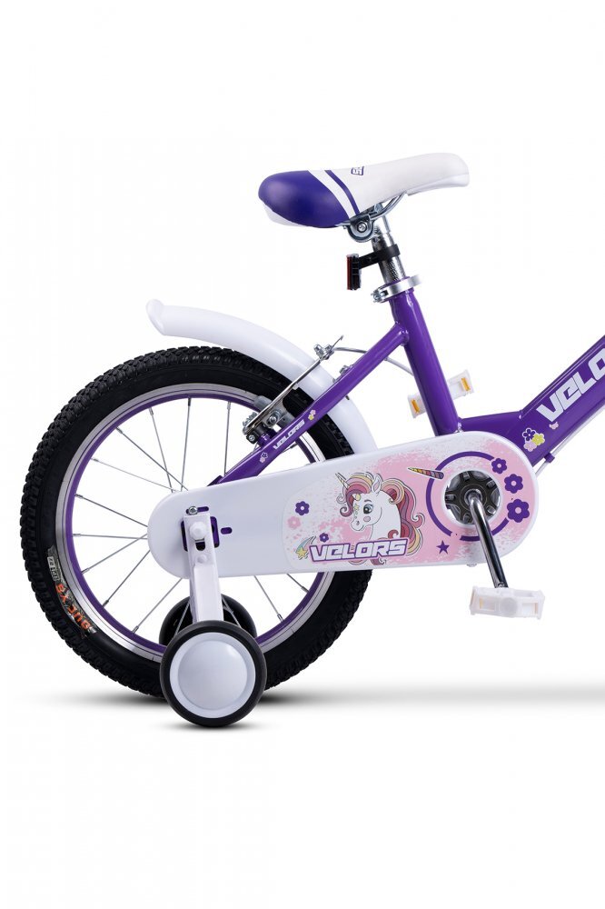 VELORS Bicicleta pentru copii V1802A Mov roti 18 inch varsta 5-7 ani inaltime utilizator 110-125 cm greutate suportata 80 kg