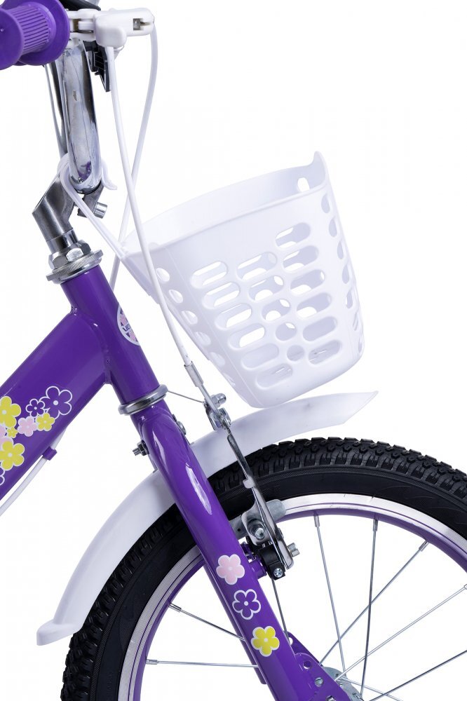 VELORS Bicicleta pentru copii V1802A Mov roti 18 inch varsta 5-7 ani inaltime utilizator 110-125 cm greutate suportata 80 kg
