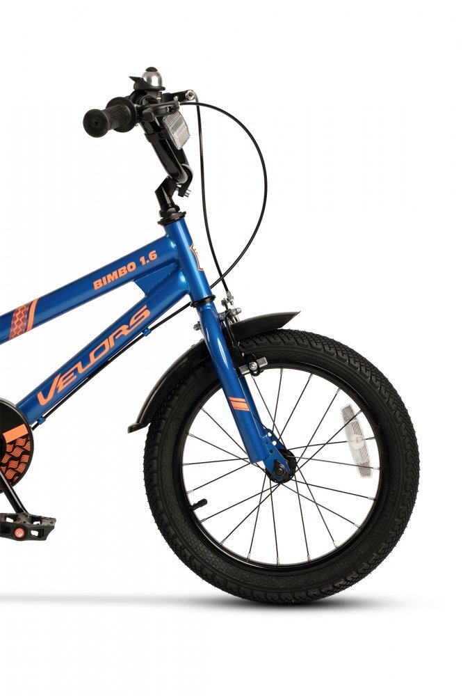VELORS Bicicleta pentru copii V1807B AlbastruPortocaliu 18 inch cu roti ajutatoare