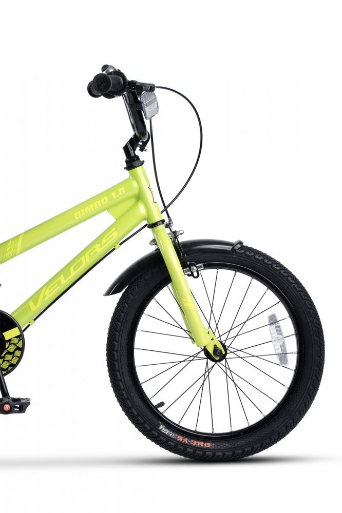 VELORS Bicicleta pentru copii V1807B Verde 18 inch cu roti ajutatoare