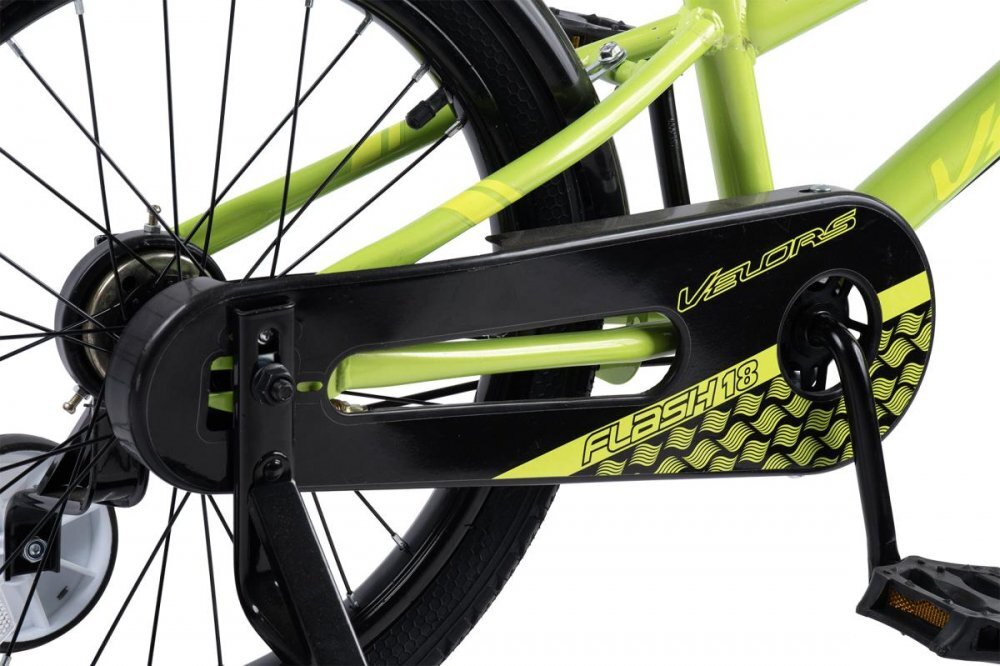 VELORS Bicicleta pentru copii V1807B Verde 18 inch cu roti ajutatoare